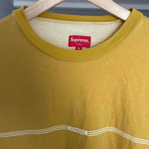 supreme yellow striped long sleeve - Picture 2 of 3